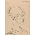 thumbnail image 2 of Henri Gaudier-Brzeska 18x24 Black Ornate Framed Double Matted Museum Art Print Titled: Portrait of a Woman 2 (1910 - 1915), 2 of 5