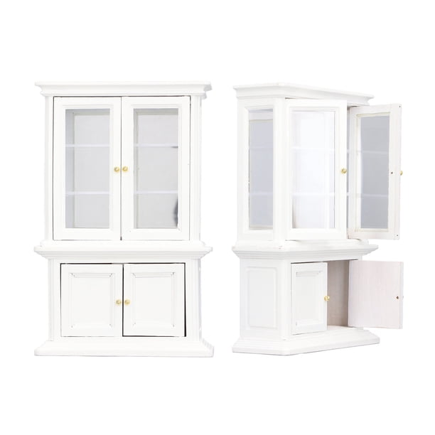 Estantería En Miniatura A Escala 1:12, Vitrina De Madera De Alta Imitación Para Decoración De Casa De Muñecas