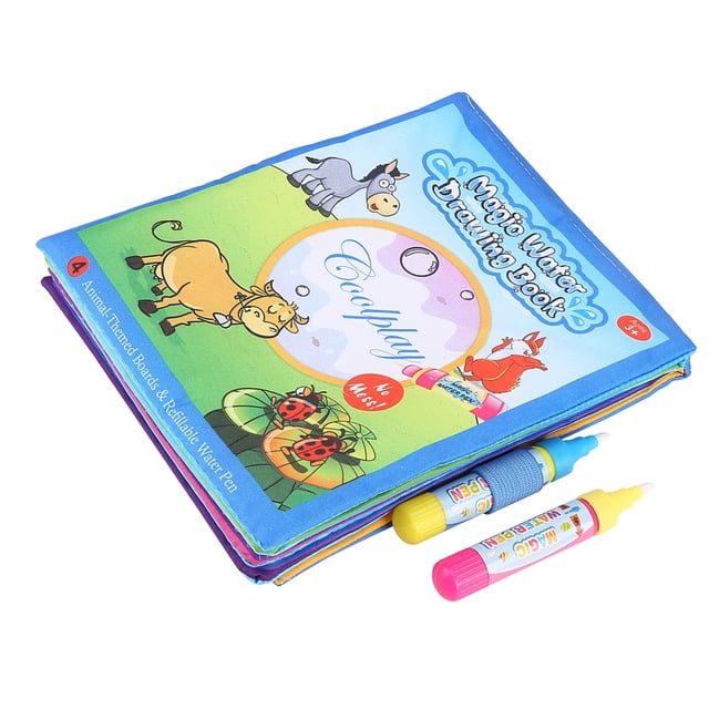 Libro De Pintura De Agua, Libro De Dibujo De Agua Mágico No Tóxico Y Duradero, Niños De Bebé Para Niños Mayores De 3 Años