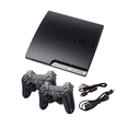 thumbnail image 1 of Sony PlayStation 3 PS3 Slim 160GB Consola Negro (Reacondicionado) con 2 Controles Retrofam, 1 of 6