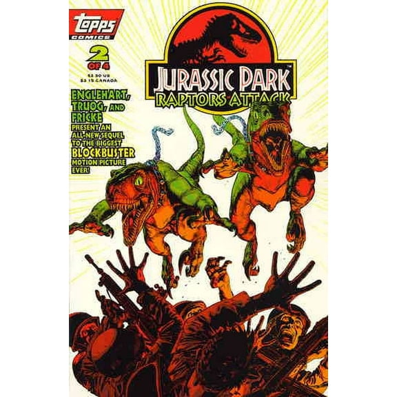 Jurassic Park: Raptors Attack #2 VF ; Topps Comic Book