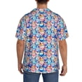 thumbnail image 3 of Fuzoiu Cartoon colorful cute cat Print Men's Casual Short,Men's Short Sleeve Shirt,Mens Casual Button Down Shirts,Cuban Collar Summer Shirt for Beach, Vacation, and Outdoor Activities-X-Large, 3 of 5