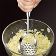 thumbnail image 5 of WQQZJJ Kitchen Gadgets Kitchen Essentials Kitchen Utensils Potato Puree Cooking Utensils, Stainless Steel Integrated, Dishwasher Safe - Heavy-duty Potato Puree Kitchen Tools For Beans, Avocados, Etc, 5 of 6