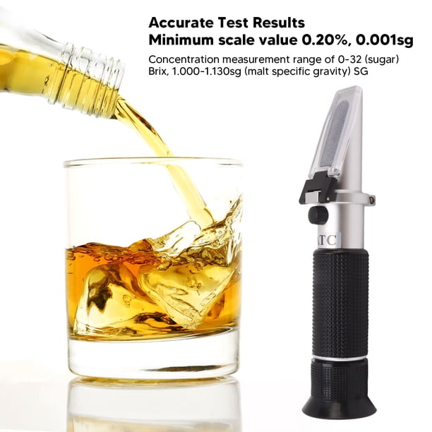 Portable ATC Réfractomètre Pour Mesure Du Taux D'alcool 0-80% - Manuel, Pour Vin, Bière, Spiritueux Testeur Alcool Portable 0-80% Atc Portable ATC Réfractomètre Pour Mesure Du Taux D'alcool 0-80% - Manuel, Pour Vin, Bière, Spiritueux Testeur Alcool Portable 0-80% Atc