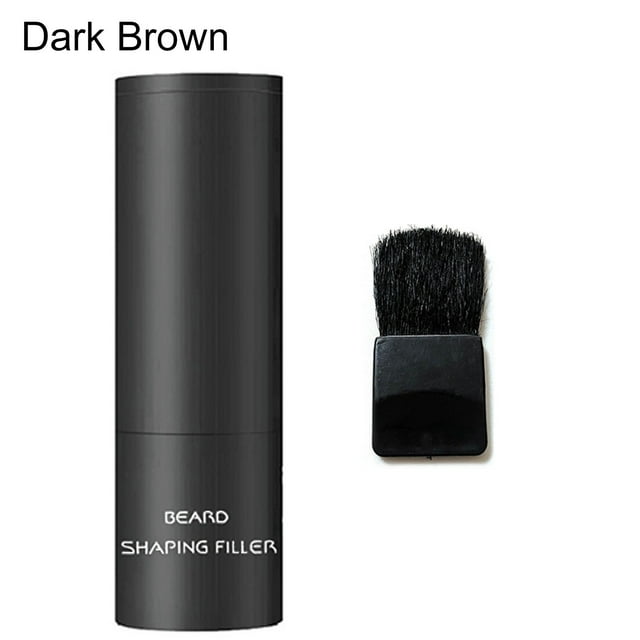 Trayknick Beard Filling Stick Repair Scatters Waterproof with Brush Moustache Enhancer Fill Pen for Men