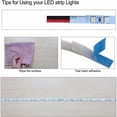 thumbnail image 4 of 12V LED Strip, 1cm Wide, 3000K 5M Warm White LED Strip 2835 IP65 120 LEDs/M, Total 600LEDs LED Light Strip for Bedroom, Kitchen Decoration, 4 of 5