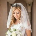 thumbnail image 2 of ADDHAT Elegant Black Fairy Tiara Crystal Headpiece for Wedding Parties, 2 of 7