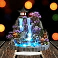 thumbnail image 5 of Desktop Feng Shui Rockery Flowing Water Ornament with LED Lights for Home Bedroom Living Room Decoration 2D Flat Design, 5 of 6