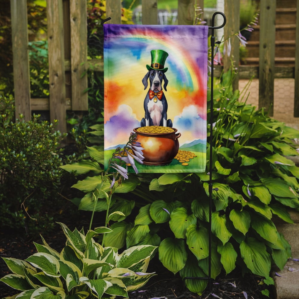 Great Dane St Patrick's Day Garden Flag 11.25 in x 15.5 in
