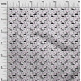 thumbnail image 3 of oneOone Georgette Viscose White Fabric Floral & Puppies Sewing Craft Projects Fabric Prints By Yard 42 Inch Wide, 3 of 5