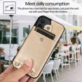 thumbnail image 6 of Necklace Crossbody Case for iPhone 12 Mini,PU Leather Wallet Lanyard Case Cover with Card Holder Adjustable Detachable Anti-Lost Neck Strap Case for iPhone 12 Mini,5.4",Gold, 6 of 13