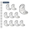 thumbnail image 1 of 10pcs Stainless Steel Angle Code L-shaped Right Angle Bracket 90 Degree Angle Bracket Fastener20*20mm Silver, 1 of 5