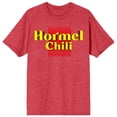 thumbnail image 3 of Hormel Chili Vintage Logo Crew Neck Short Sleeve Red Heather Women's T-shirt-Medium, 3 of 5