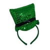 St. Patrick's Day Plush Leprechaun Sequin Hat Headband