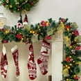 thumbnail image 6 of feimajia 270cm Artificial Christmas Garland Green Christmas Vines Wreath for Hanging Above The Door Stairway Hanging Decoration for Commercial and Hotel Courtyard Scene Arrangement, 6 of 6