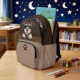 thumbnail image 4 of Xixirimido Schnauzer Dog & Paw Brown Print Kids Backpack for Boys Girls Elementary Students Bookbag Middle High School Bag Lightweight Backpacks Laptop Bag 17", 4 of 8
