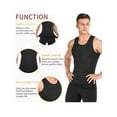 thumbnail image 6 of Mens Compression Shirt Slimming Body Shaper Vest Workout TaLELINTA Tops Abs Abdomen Weight Loss Sweat  Undershirts/Black, 6 of 8