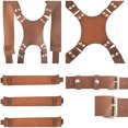 thumbnail image 4 of Camera Adjustable Double Shoulder Leather Harness Camera Shoulder Strap Photography Accessories, 4 of 9