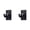 #1 Black 2 PCs, variant on No‑Drill Self‑Adhesive Curtain Rod Brackets, Heavy‑Duty Wall Mount Curtain Rod Holders Hooks, Easy‑Install Hardware for Window, Bathroom, Bedroom Shower Curtain Rod Support, Black