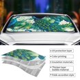 thumbnail image 5 of Bingfone Peacock And Flowers Car Windshield Sun Shade Protector Keep Your Vehicle Cool Sun Shield Visor Cover Foldable for Car Truck SUV-Small, 5 of 8