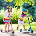 thumbnail image 2 of Vebreda Folding Adjustable Height Kids Toy Kick Scooter with 2 Flashing Wheels, 2 of 8