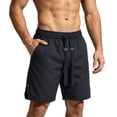 thumbnail image 3 of Thousandth Men's Summer Shorts Plus Size Quick Drying Moisture Wicking Athletic Shorts Loose Elastic Waist Biker Shorts Plain Outdoor Casual Shorts, 3 of 8
