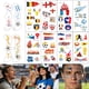 thumbnail image 1 of Tatuajes temporales XMASIR Soccer Sports World Cup 57 piezas, 1 of 9