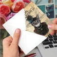 thumbnail image 4 of C6554DMDG Humorous Mother's Day Card 'Steampunk Cats' with Envelope by NobleWorks, 4 of 6
