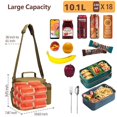 thumbnail image 5 of ZHAOCHENG Fiambrera para hombres y mujeres – Bolsa táctica, doble grosor para aislamiento, lonchera táctica a prueba de fugas con bolsa extraíble para botella MOLLE para trabajo de adultos, 10.63" x 7, 5 of 5