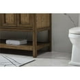 thumbnail image 5 of Elegant Decor Metropolis 60" Aluminum MDF Double Bathroom Vanity in Driftwood, 5 of 8