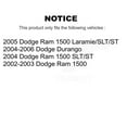 thumbnail image 2 of Transit Auto Front Coated Disc Brake Rotors and Ceramic Pads Kit for Car Dodge Ram 1500 Durango KGT-100155, 2 of 11