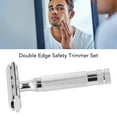 thumbnail image 4 of Double Edge Hair Care Safety Stand, Eco Friendly Double Edge Safety Trimmer Set Stainless Steel  for Barber, 4 of 7