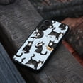thumbnail image 4 of WIRESTER Shockproof Soft Rubber Cover Case for Apple iPhone 16 Plus 6.7" 2024, Black White Tuxedo Cat Playful Postures On Pale Aqua Background, 4 of 5