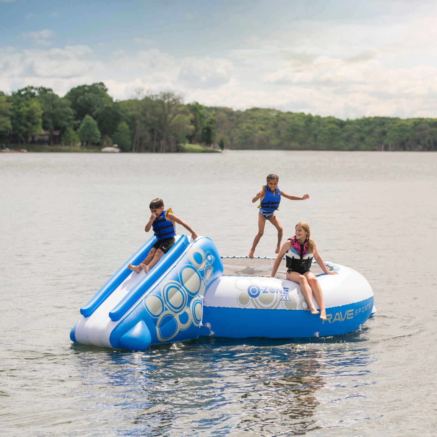 RAVE Sports O Zone Plus 5 Foot Inflatable Water Bouncer Trampoline
