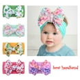 thumbnail image 3 of Odeerbi Toddler Headbands Baby Boys Girls Cute Headbands with Bows 1PC Newborn Infant Print Bow Headband Stretch Hairband Yellow, 3 of 3