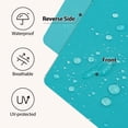 thumbnail image 3 of 25.5 x 25.5 Waterproof Outdoor Deep Seat Cushion for Patio Furniture Cushion Replacement, Low Back, Set of 4, Turquoise Blue, 3 of 8
