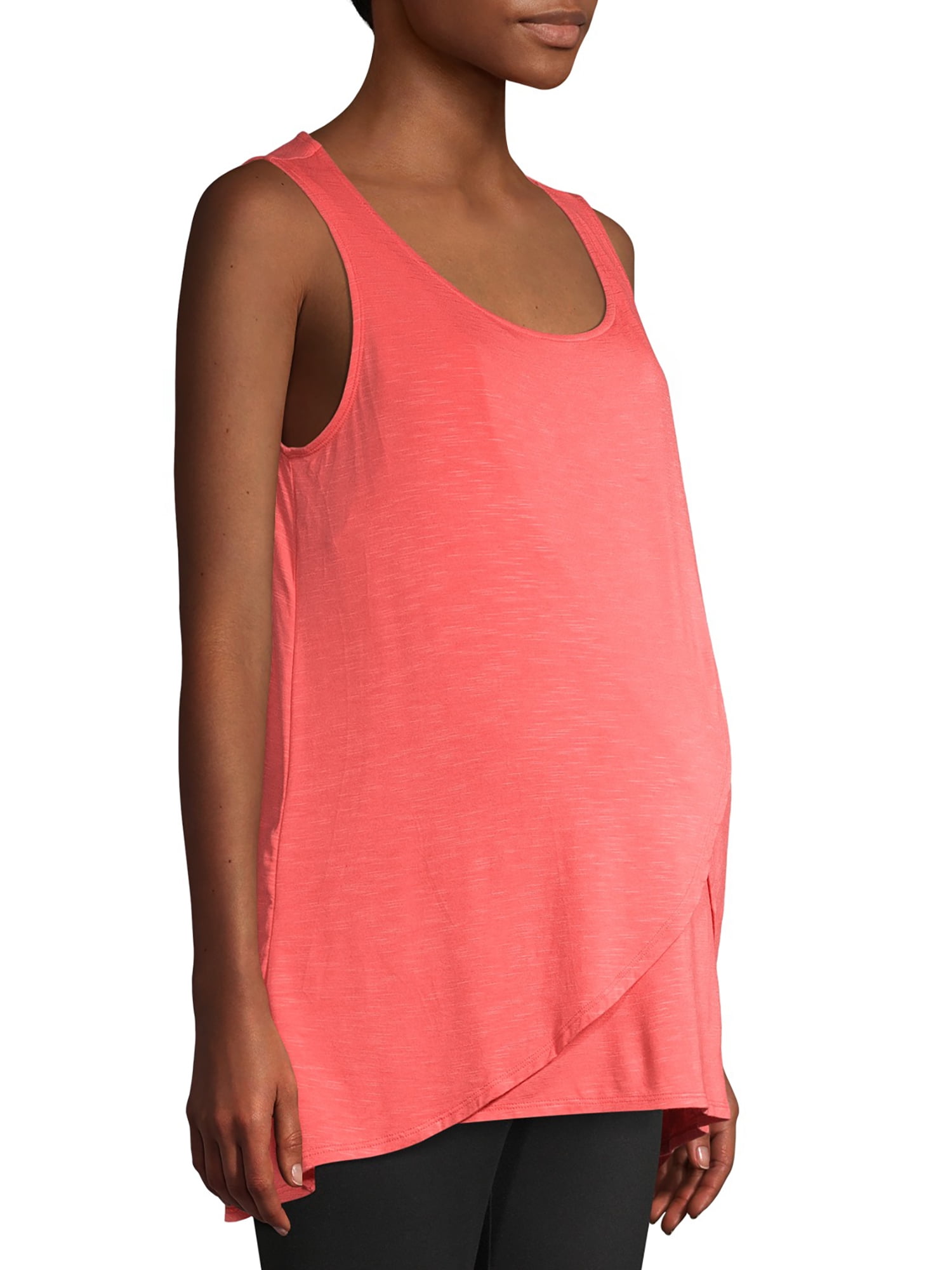 Time and Tru Maternity Sleeveless Cross Front Nursing Tank Top
