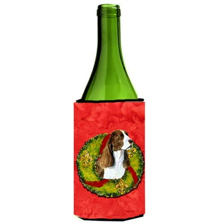 

Springer Spaniel Cristmas Wreath Wine bottle sleeve Hugger