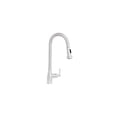 thumbnail image 3 of HomeStock Rustic Romance Solid Stainless Steel Single-Hole Faucet with Gooseneck Swivel Spout, Pull Down Spray Head and Solid Lever Handle, 3 of 3