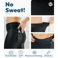 thumbnail image 4 of Nirlon Faux Leather Leggings For Women - High Waisted Womens Leggings, 4 of 6