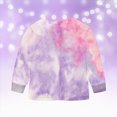 thumbnail image 6 of Toddler Girl Fall Outfits 24 Months 2T 3T 4T 5T 6T 7T Toddler Baby Girl Fall Winter Clothes Tie-dye Long Sleeve Pullover Sweatshirts Jogger Pants Purple Size 3-4 Years, 6 of 9