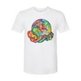 thumbnail image 2 of Wild Bobby Rainbow Painted I've Got The Whole World Dean Russo Design Inspirational/Christian Men Premium Tri Blend Tee, True White, XX-Large, 2 of 6