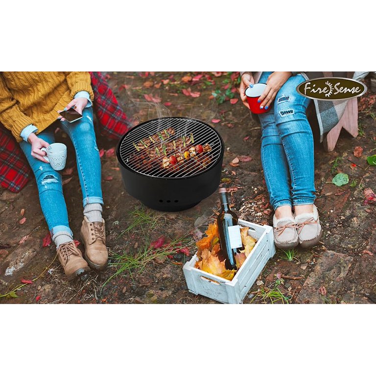 ストーブ/コンロ REVOLVER FIRE PIT, BBQ GRILL &amp; TABLE Fire Sense Fire Pit Revolver Firepit Backyard for Camping