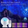 thumbnail image 4 of Proyector Galaxy, proyector de luz LED Galaxy para dormitorio, lámpara de nube Star Galaxy, control de voz, proyector de luz nocturna para niños, proyector de luz de estrellas, temporizador remoto, p JAMW Sencillez, 4 of 5