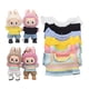 thumbnail image 2 of Ropa para muñecas de peluche, accesorios y atuendos para muñecas ídolos de Corea Kpop Exo Labubu, conjunto de camiseta y pantalones cortos de mezclilla de 10 cm, 2 of 5