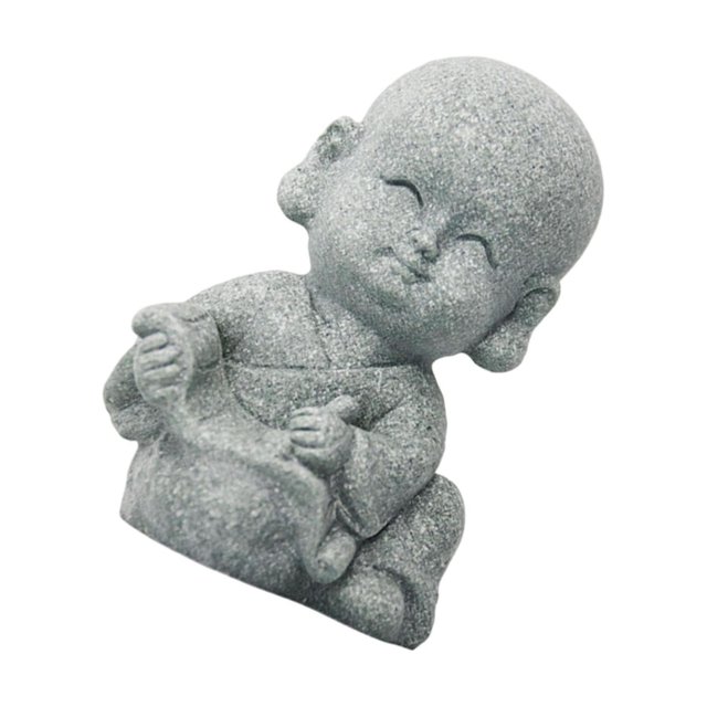 maskred Classic Buddha Statue Resin Collectible Crafts Outdoor Desktop Car for Paint 1Set