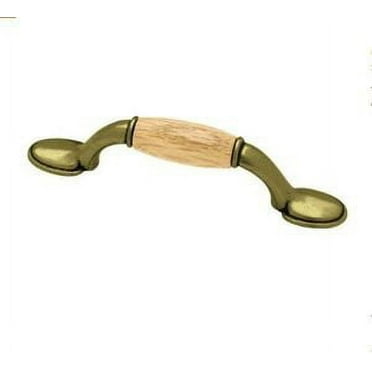 Liberty P50010C-ABO-C  Antique Brass Oak 3"  Design Cabinet Drawer Pull