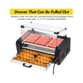 thumbnail image 3 of Ourlova Rouleaux à Hot-Dogs Commerciaux avec Tiroirs 7 Rouleaux 18 Gril à Hot-Dogs avec Double Contrôle de Température, 3 of 7