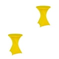 thumbnail image 3 of Maytalsory Couverture de Table Haute Extensible Écologique Entretien Facile et Résistant aux Taches Jaune 2Set, 3 of 6
