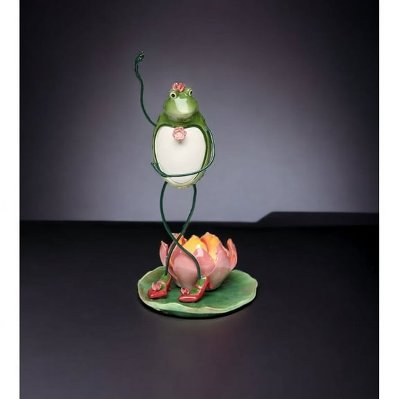 Ceramic Dancing Frog Tealight Candle Holder Home Decor Mom Spring Decor Cottagecore,